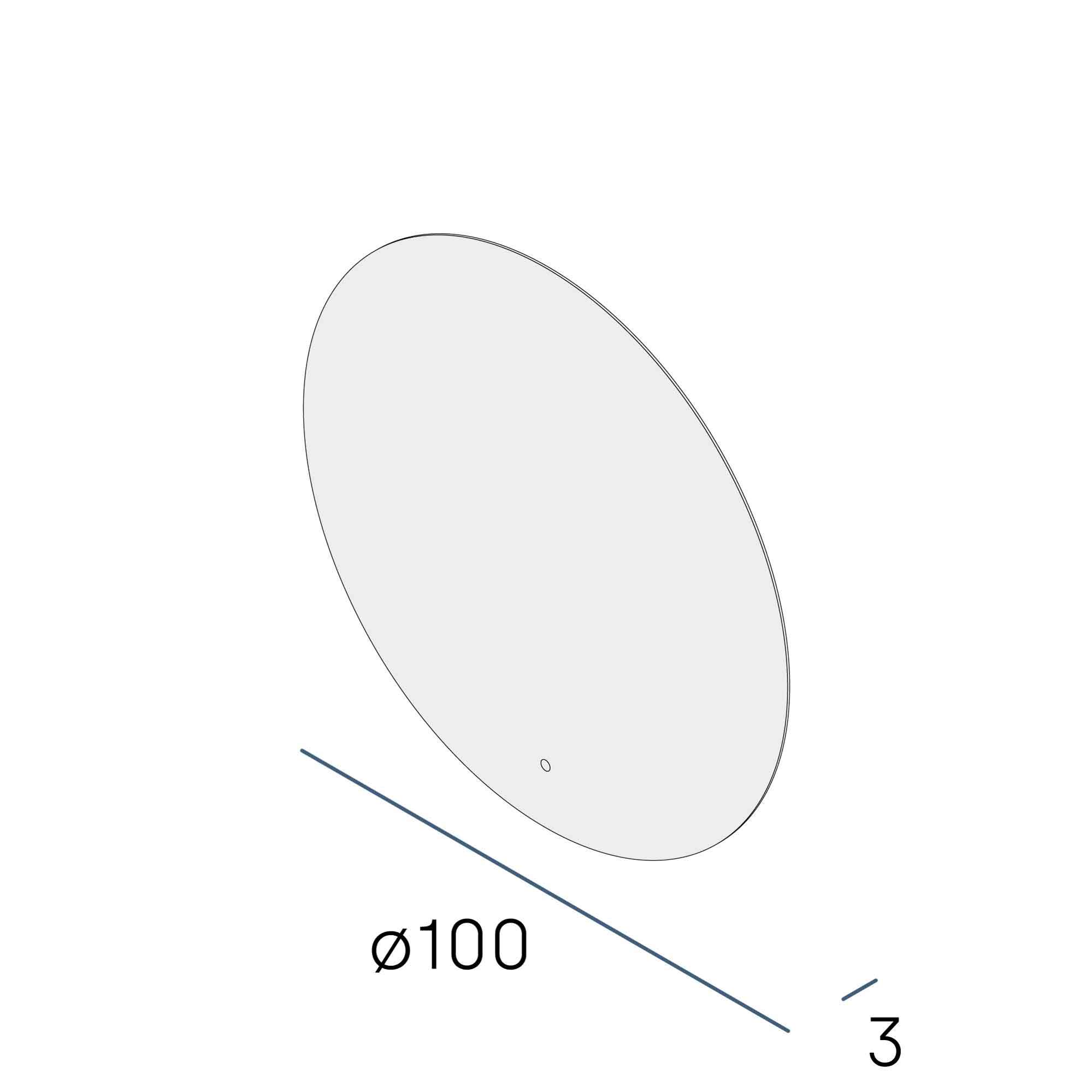 Огледало BRUMA PLUS 100Ø - Image 2