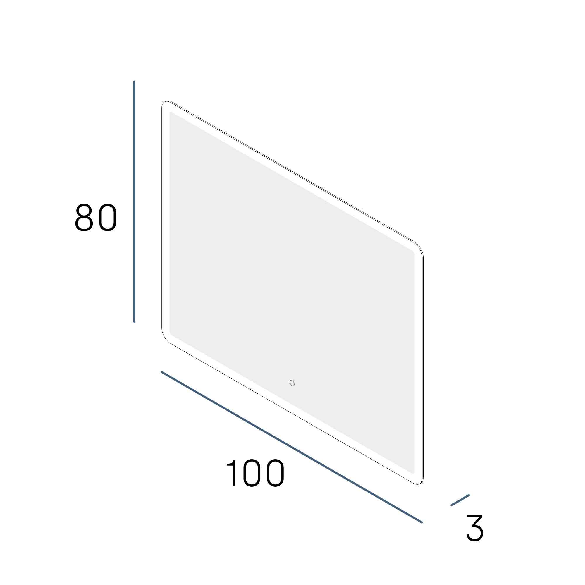 Огледало ONA PLUS 100x80 - Image 2