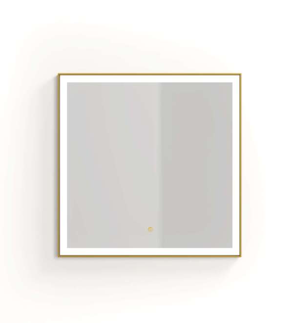 Огледало NOVA PLUS 80x80 - BRUSHED GOLD