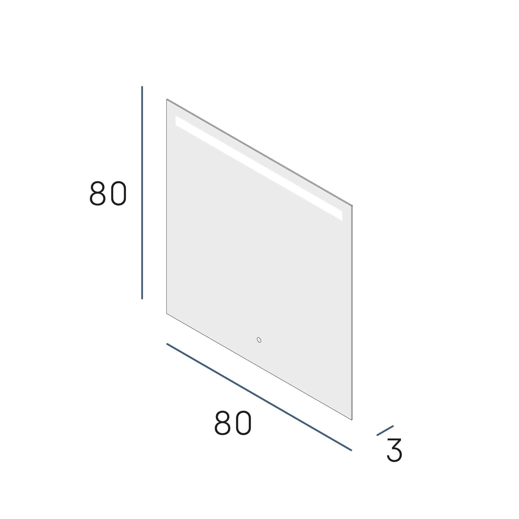 Огледало MARCUS PLUS 80x80 - Image 2