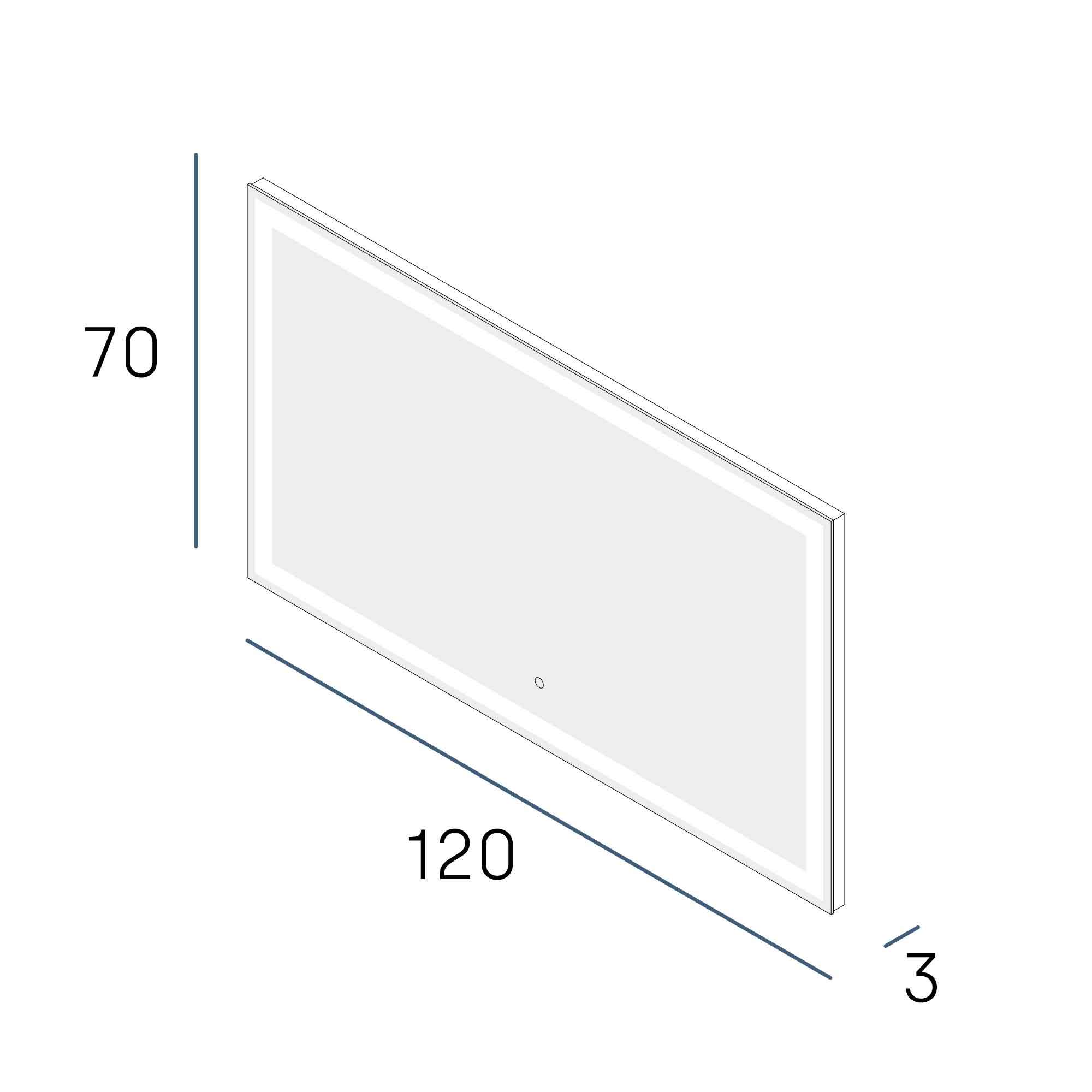 Огледало BRIA PLUS 120x70 - Image 2