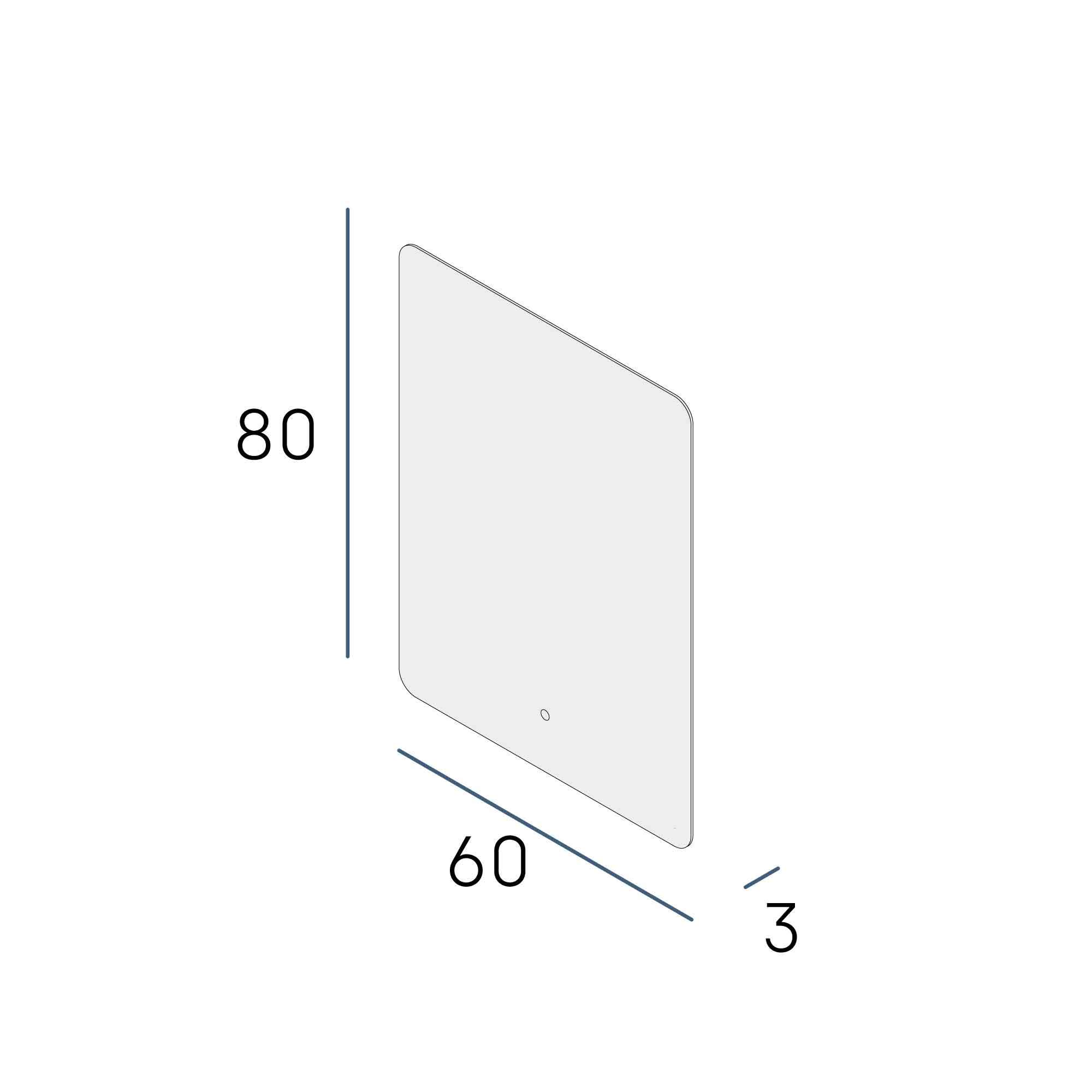 Огледало BRISA PLUS 60x80 - Image 2