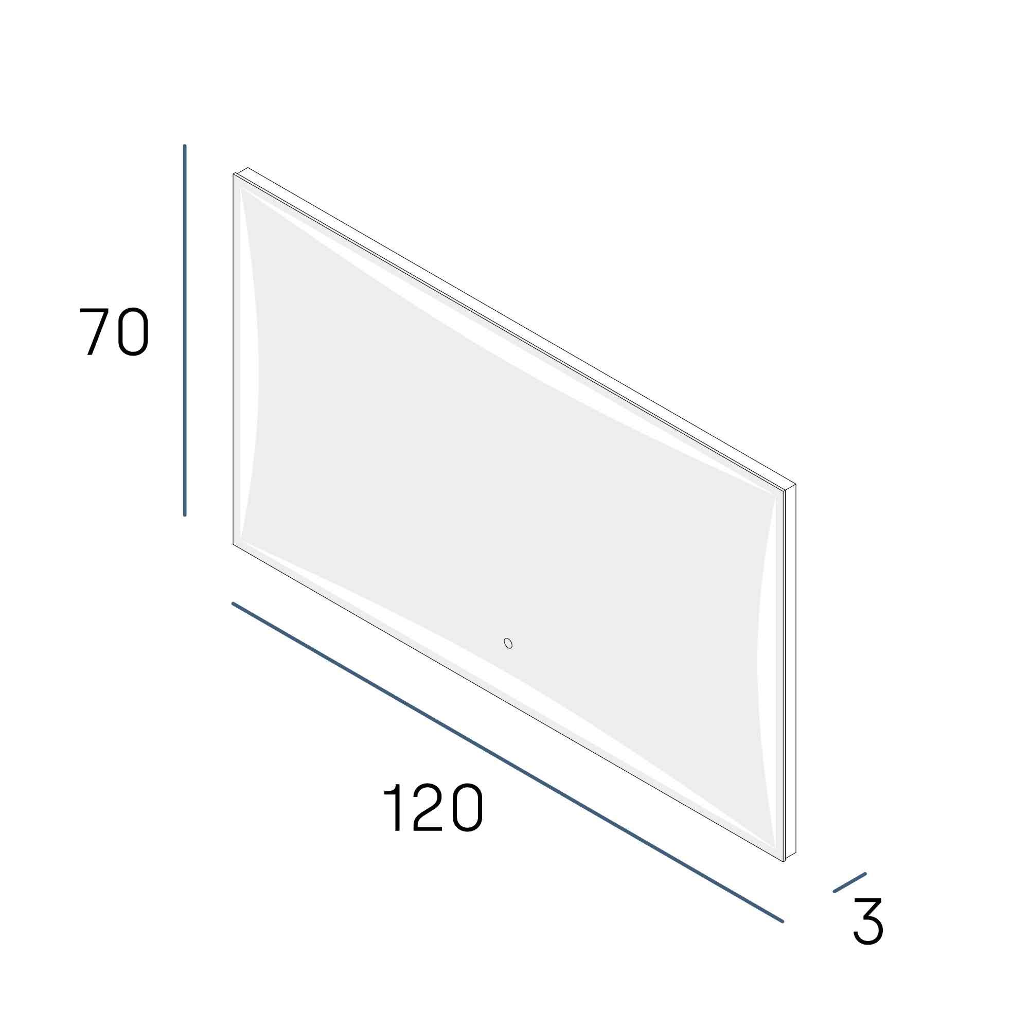 Огледало LEXUS 120x70 - Image 2