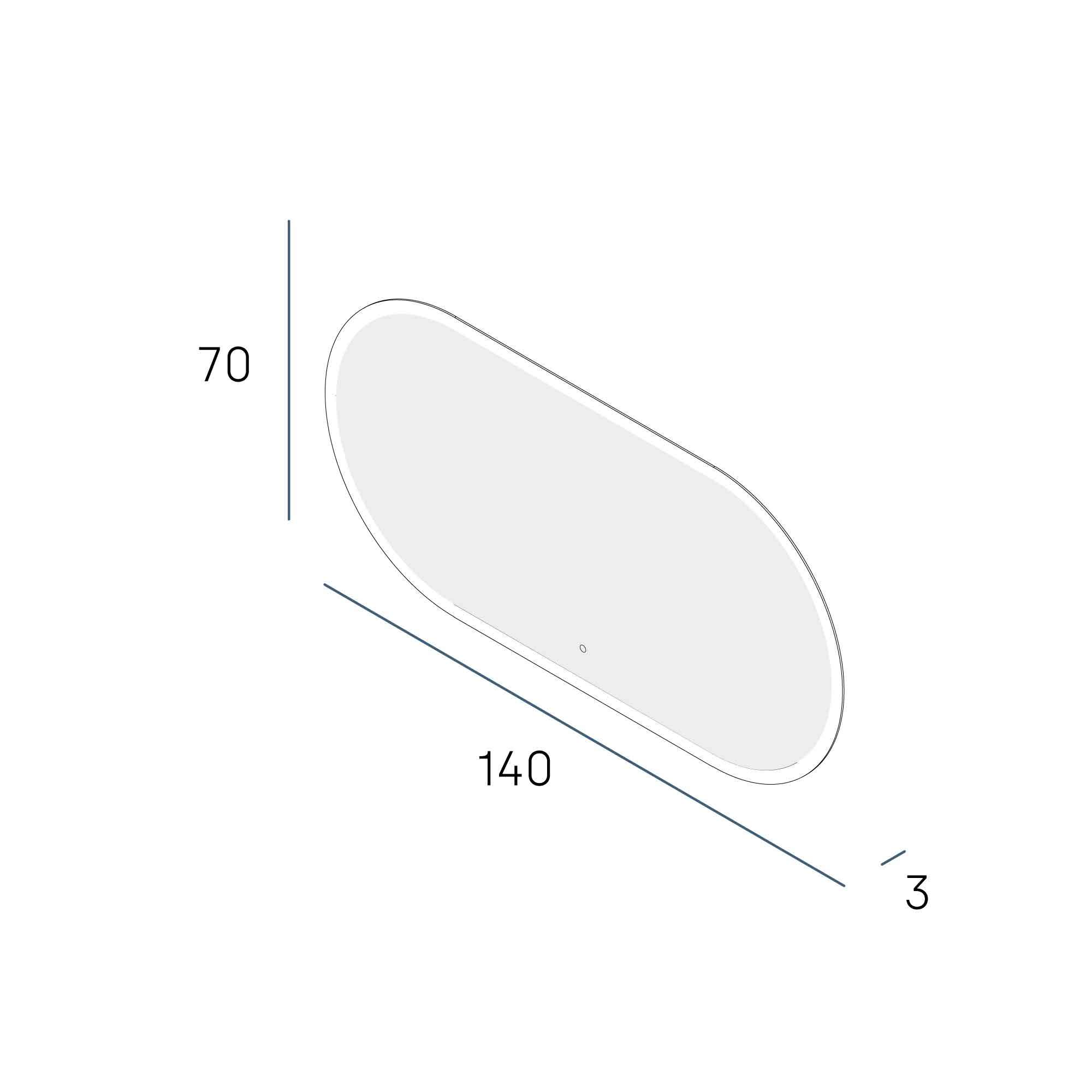 Огледало CALAS PLUS 140x70 - Image 2