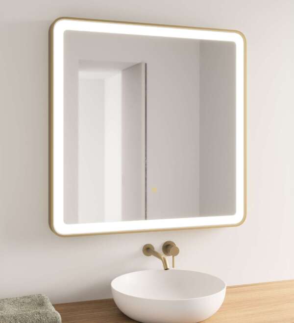 Огледало NAO 60x80 - BRUSHED GOLD