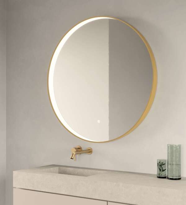 Огледало BOLERO 100Ø - BRUSHED GOLD