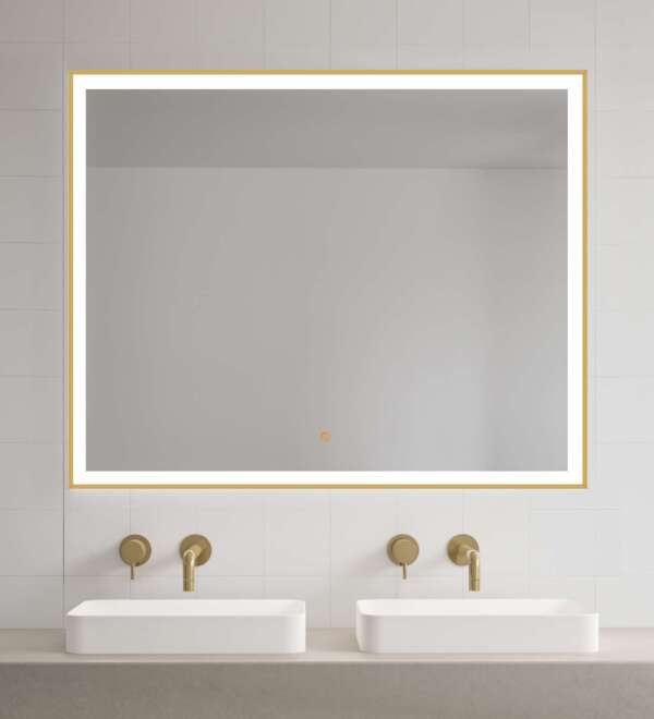 Огледало NOVA PLUS 60x80 - BRUSHED GOLD