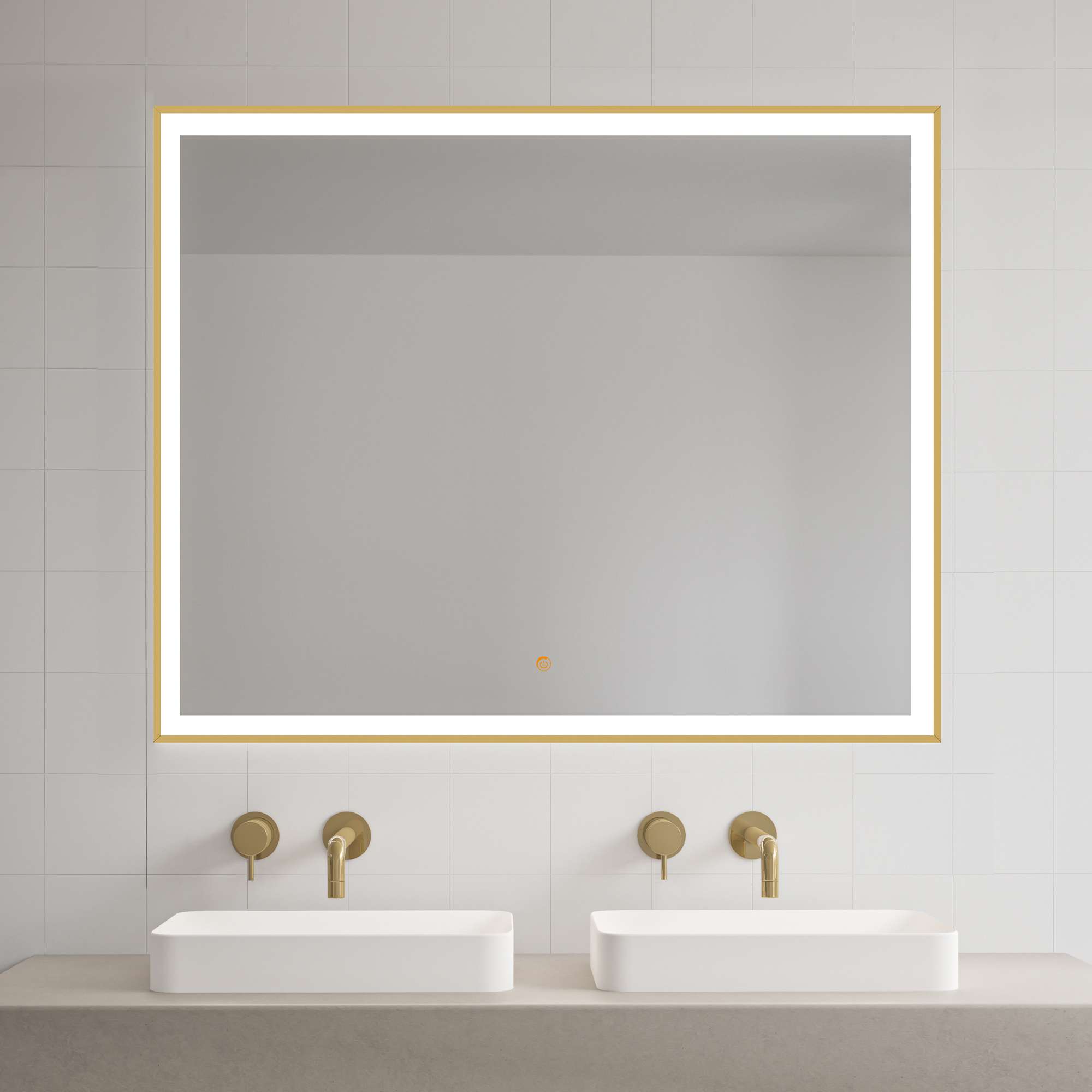 Огледало NOVA PLUS 60x80 - BRUSHED GOLD